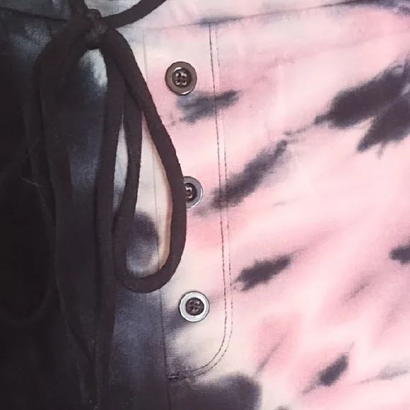 Women's torrid Black and Pink Tie-Dye Jogger Pants - Picture 4 of 6
